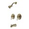 Kingston Brass KB667PL Tub and Shower Faucet, Brushed Brass KB667PL - alternate 1